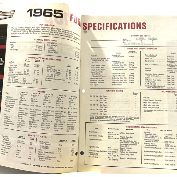 Ford Shop Tips Sept 1965 Vol. 2 No. 7 Special Announcement Issue Mustang - Picture 6 of 7